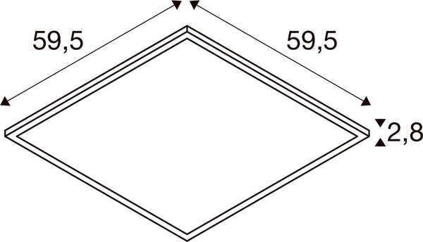SLV PANEL C, DALI 600 34 W 830/840 UGR  1008601