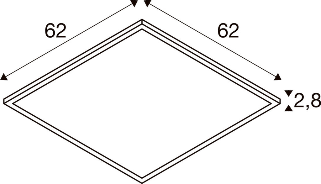 SLV PANEL C, DALI 625 34 W 830/840 UGR  1008602