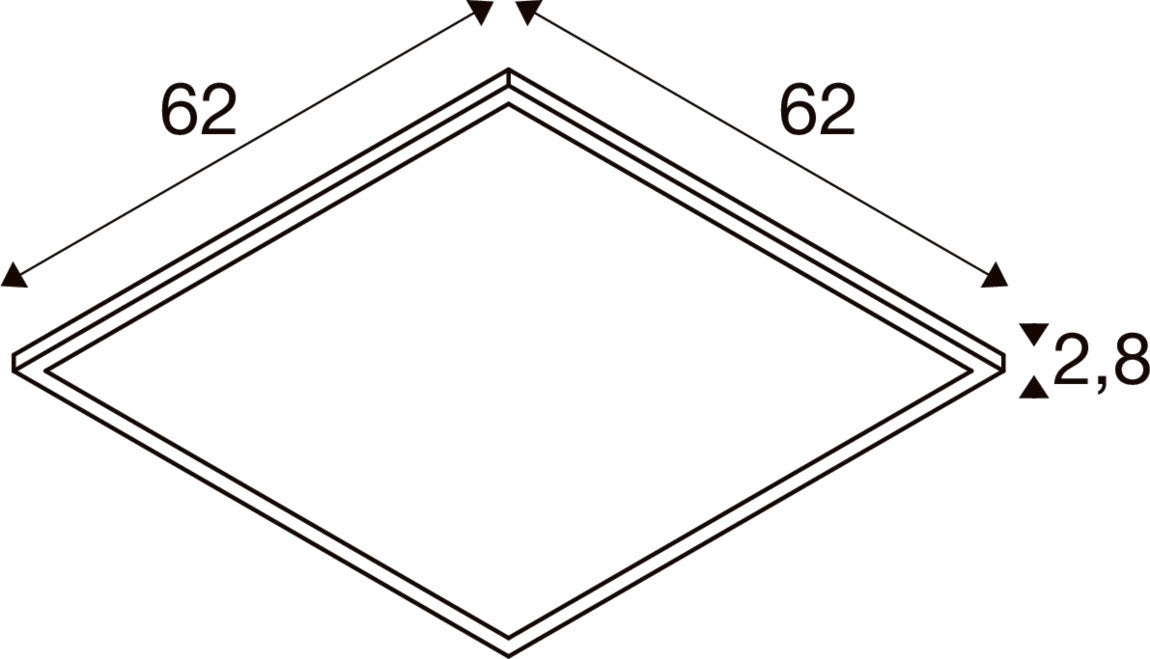 SLV PANEL C, DALI 625 34 W 830/840 UGR  1008602