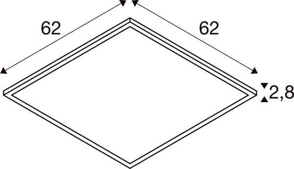 SLV PANEL C, DALI 625 34 W 830/840 UGR  1008602