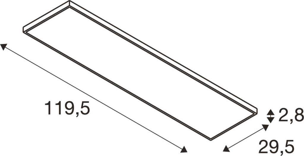 SLV PANEL C 1200, 34 W 930/940 UGR 1008606