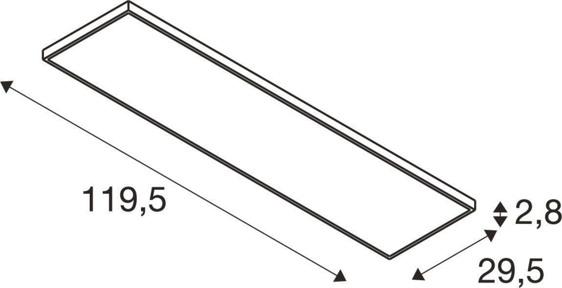 SLV PANEL C 1200, 34 W 930/940 UGR 1008606