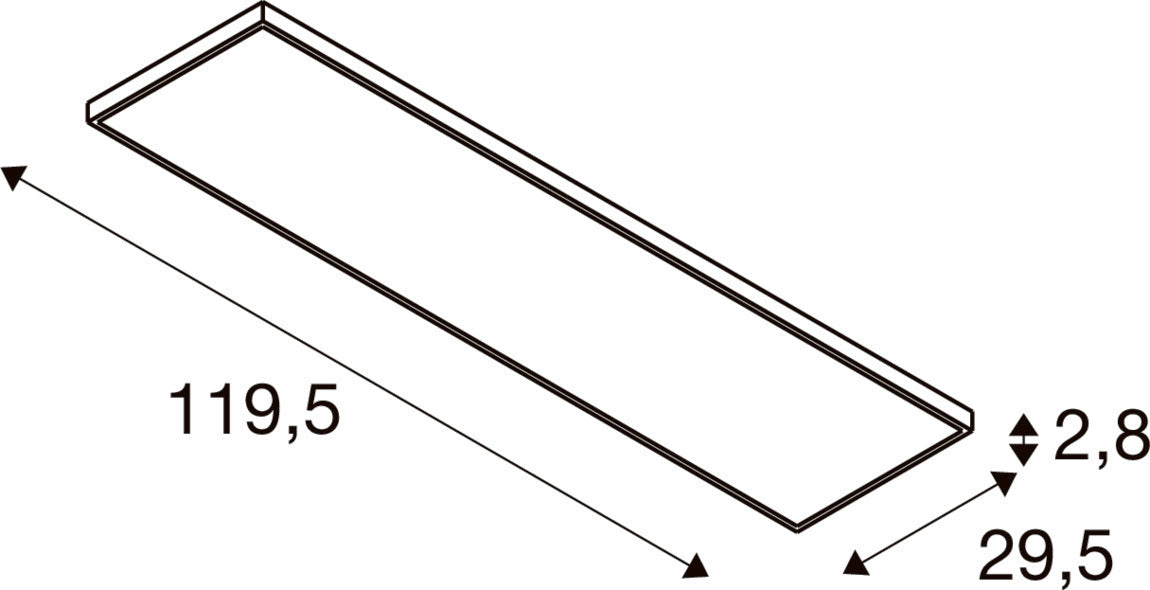SLV PANEL C, DALI 1200 34 W 830/840 UGR  1008607