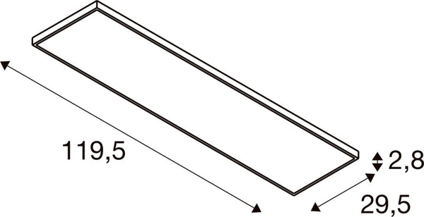 SLV PANEL C, DALI 1200 34 W 830/840 UGR  1008607