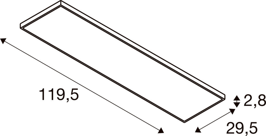 SLV PANEL C 1200, DALI 34 W 930/940 UGR 1008608