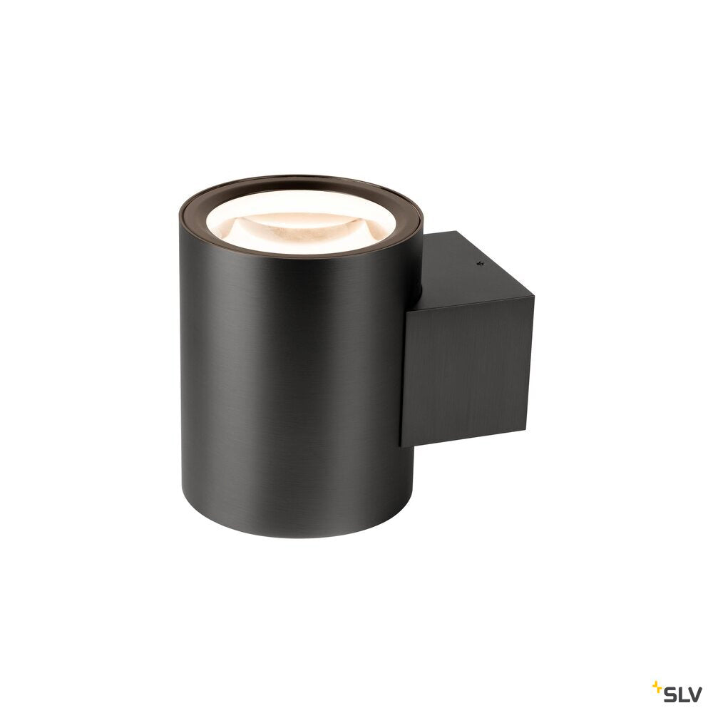 SLV OCULUS, wall-mounted light, round, 2000-3000 K, 15 W, dim-to-warm, PHASE, 100°, dark bronze 1008612