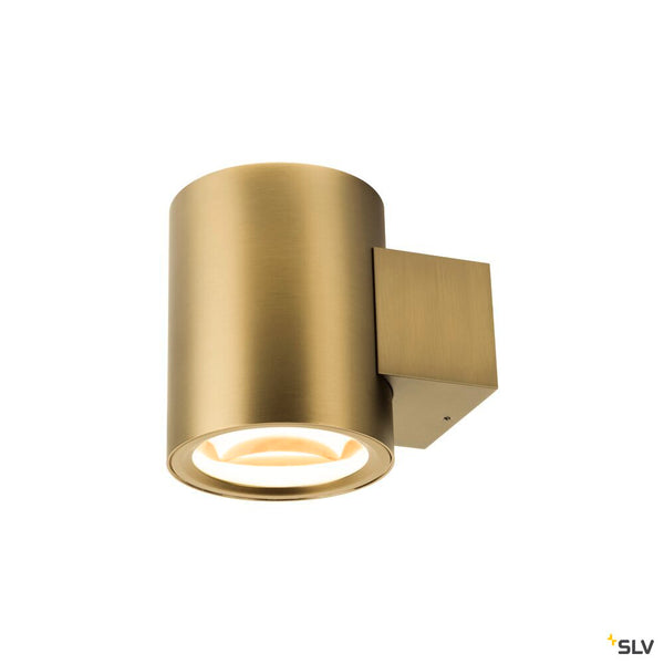 SLV OCULUS, wall-mounted light, round, 2000-3000 K, 15 W, dim-to-warm, PHASE, 100°, brass 1008613