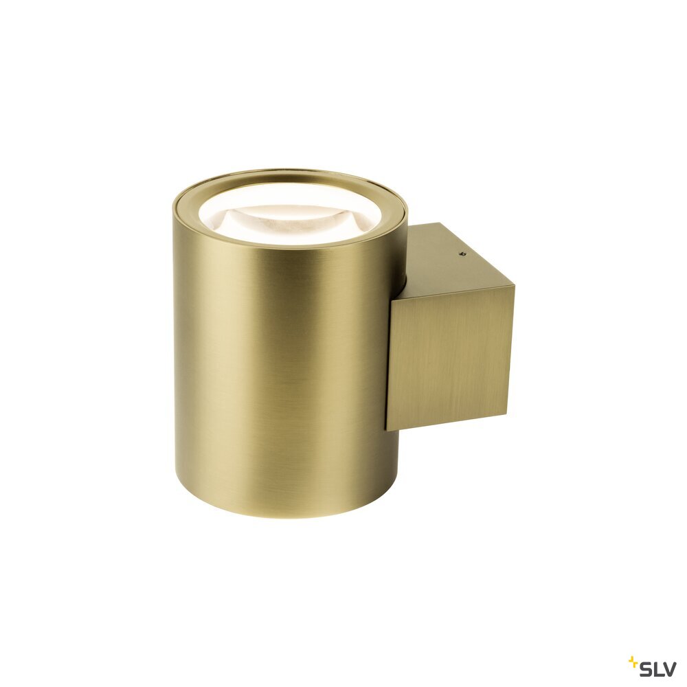 SLV OCULUS, wall-mounted light, round, 2000-3000 K, 15 W, dim-to-warm, PHASE, 100°, brass 1008613