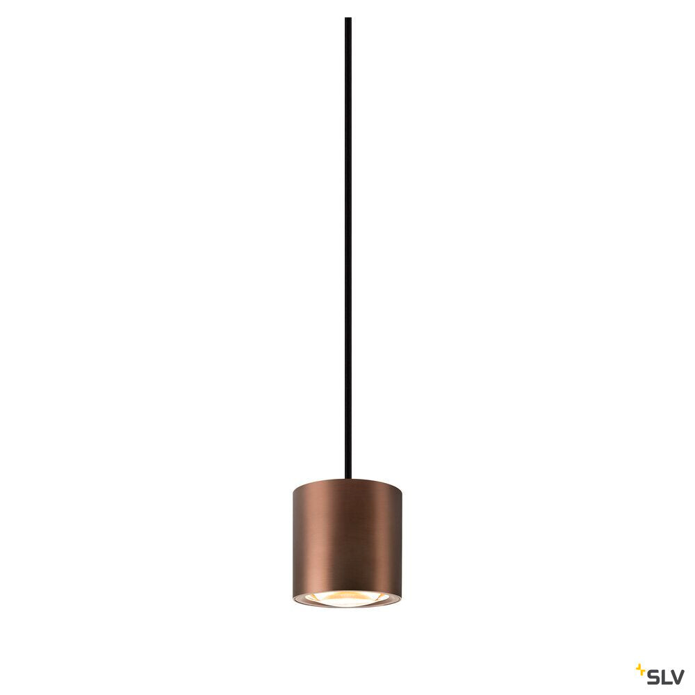 SLV OCULUS, pendant light, pendant length 250 cm, 2000-3000 K, 100°, dim-to-warm, PHASE, dark copper 1008617