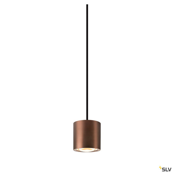 SLV OCULUS, pendant light, pendant length 250 cm, 2000-3000 K, 100°, dim-to-warm, PHASE, dark copper 1008617