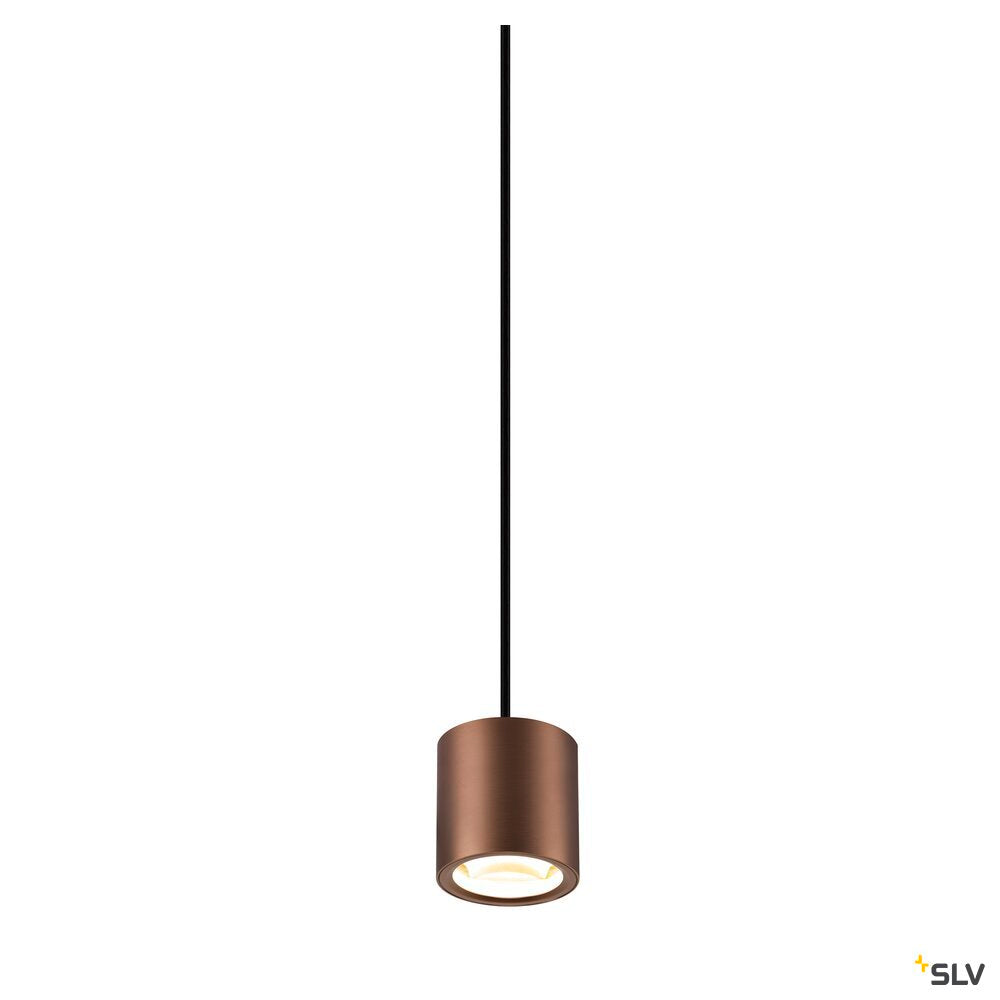 SLV OCULUS, pendant light, pendant length 250 cm, 2000-3000 K, 100°, dim-to-warm, PHASE, dark copper 1008617