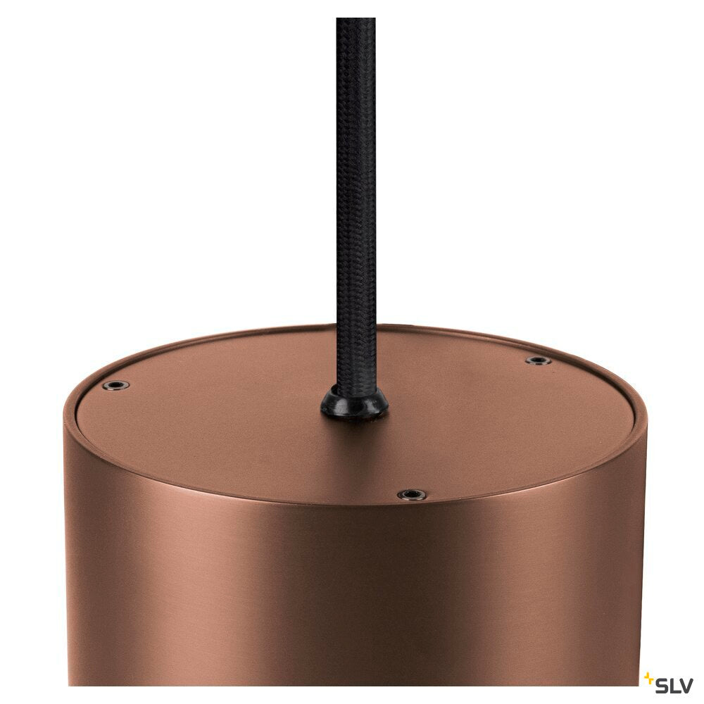 SLV OCULUS, pendant light, pendant length 250 cm, 2000-3000 K, 100°, dim-to-warm, PHASE, dark copper 1008617
