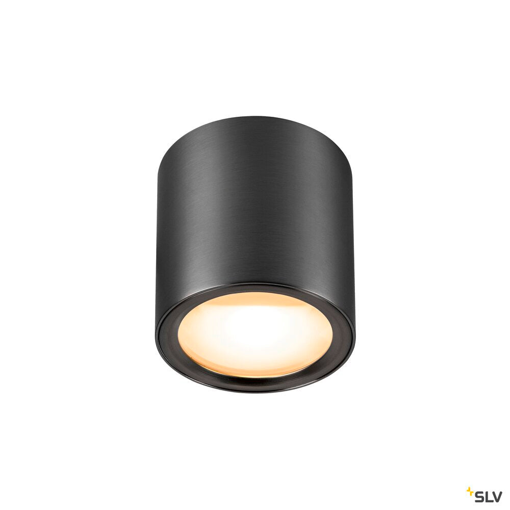 SLV OCULUS, surface-mounted ceiling light, round, 2000-3000 K, 11 W, dim-to-warm, PHASE, 100°, dark bronze 1008618