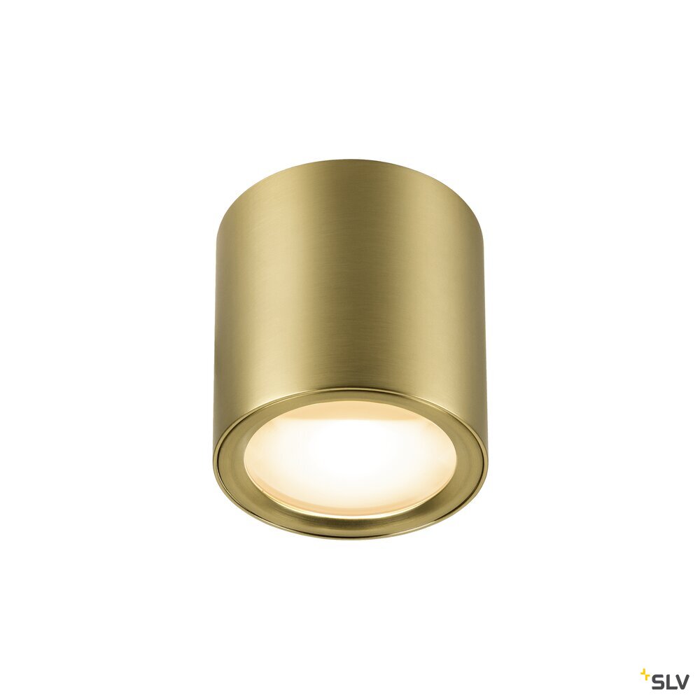 SLV OCULUS, surface-mounted ceiling light, round, 2000-3000 K, 11 W, dim-to-warm, PHASE, 100°, brass 1008619