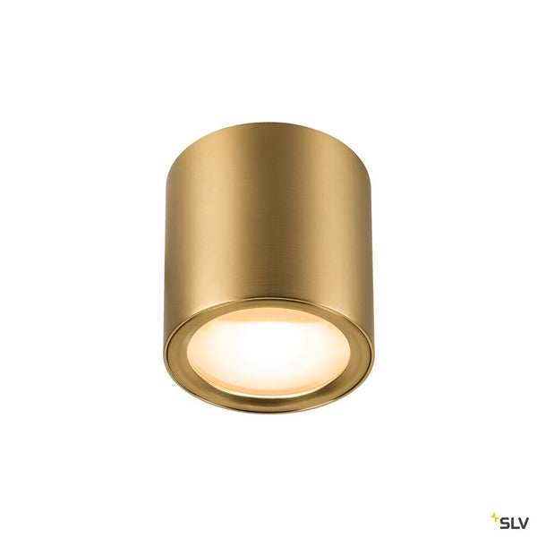 SLV OCULUS, surface-mounted ceiling light, round, 2000-3000 K, 11 W, dim-to-warm, PHASE, 100°, brass 1008619
