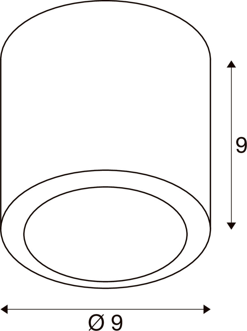 SLV OCULUS, surface-mounted ceiling light, round, 2000-3000 K, 11 W, dim-to-warm, PHASE, 100°, brass 1008619