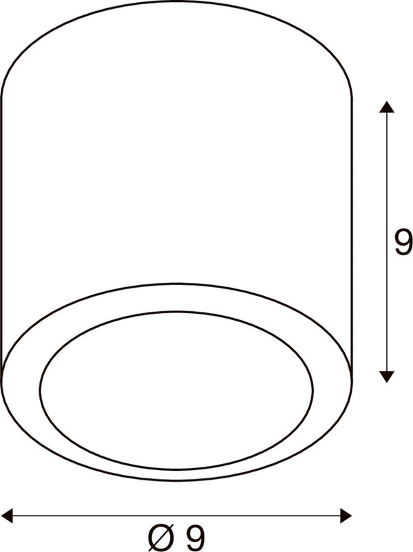 SLV OCULUS, surface-mounted ceiling light, round, 2000-3000 K, 11 W, dim-to-warm, PHASE, 100°, dark copper 1008620