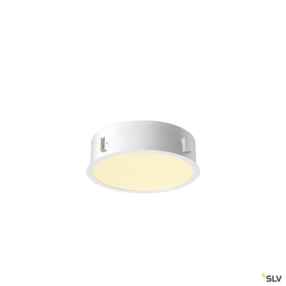 SLV MEDO® 30, recessed ceiling light, frame, 3000/4000 K, 70°, IP20, round, white 1008629