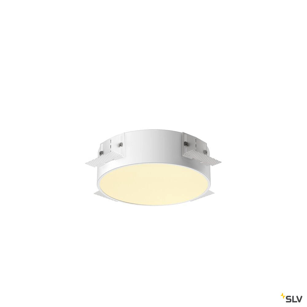 SLV MEDO® 30, recessed ceiling light, frameless, 3000/4000 K, 70°, IP20, round, white 1008630