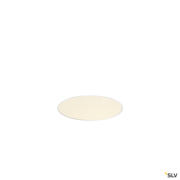 SLV MEDO® 30, recessed ceiling light, frameless, 3000/4000 K, 70°, IP20, round, white 1008630