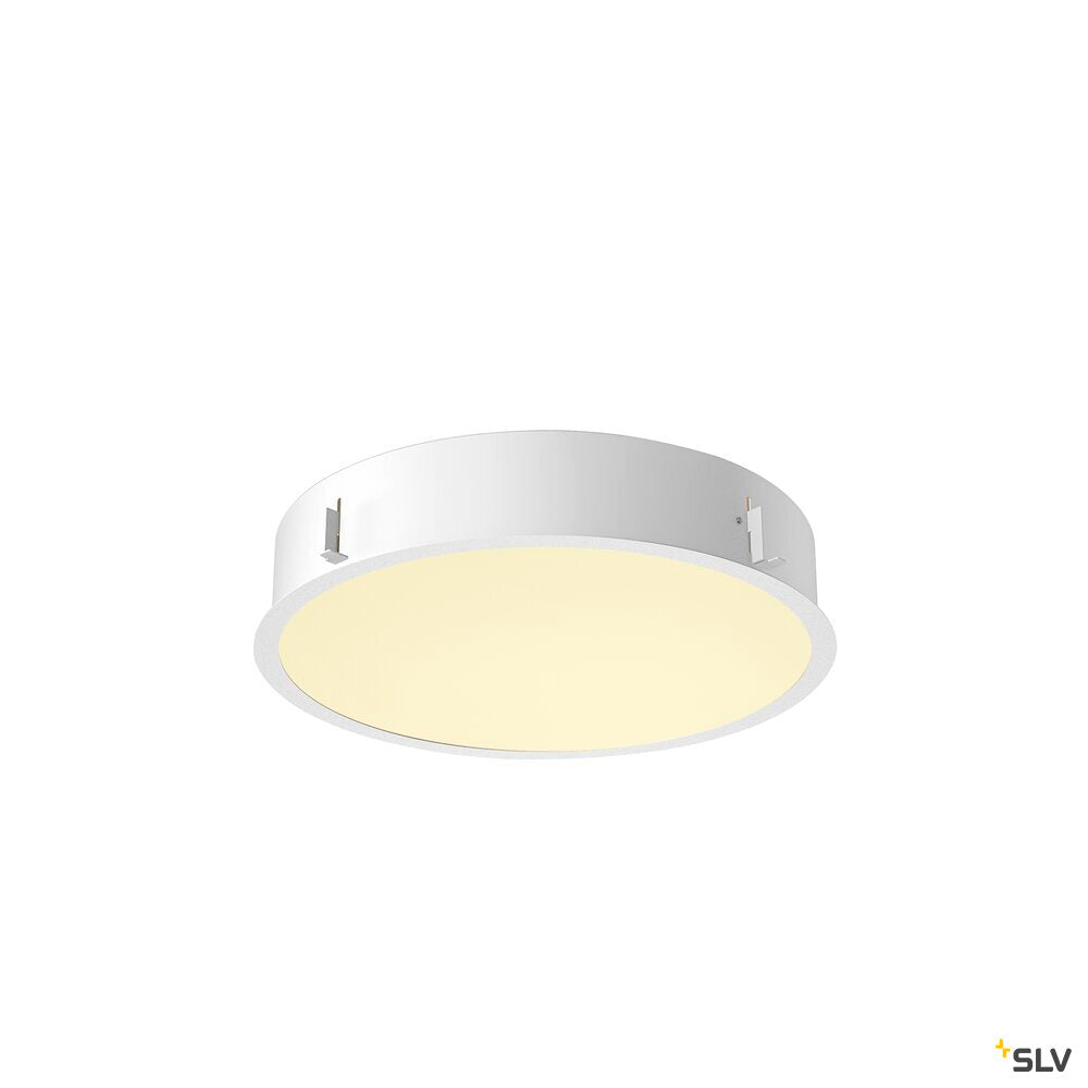SLV MEDO® 40, recessed ceiling light, frame, 3000/4000 K, 80°, IP20, round, white 1008631