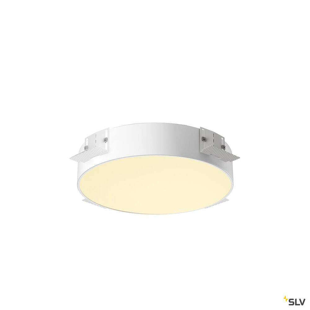 SLV MEDO® 40, recessed ceiling light, frameless, 3000/4000 K, 80°, IP20, round, white 1008632