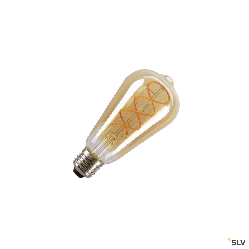 SLV LED ST64, LED bulb, gold, E27, 4 W, 1800 K 1008645