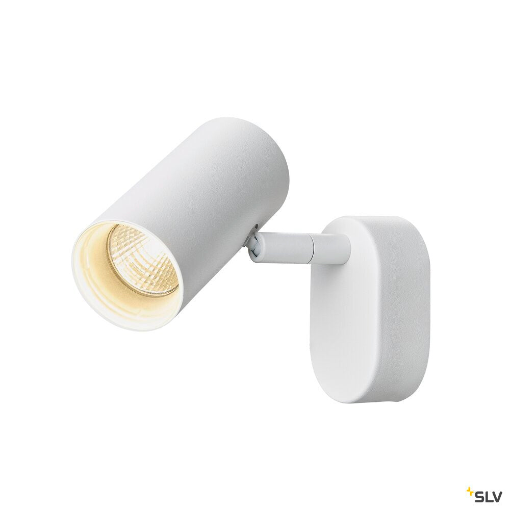 SLV NOBLO®, wall and ceiling-mounted light, single, round, 2000-3000 K, 8 W, dim-to-warm, PHASE, 36°, white 1008703