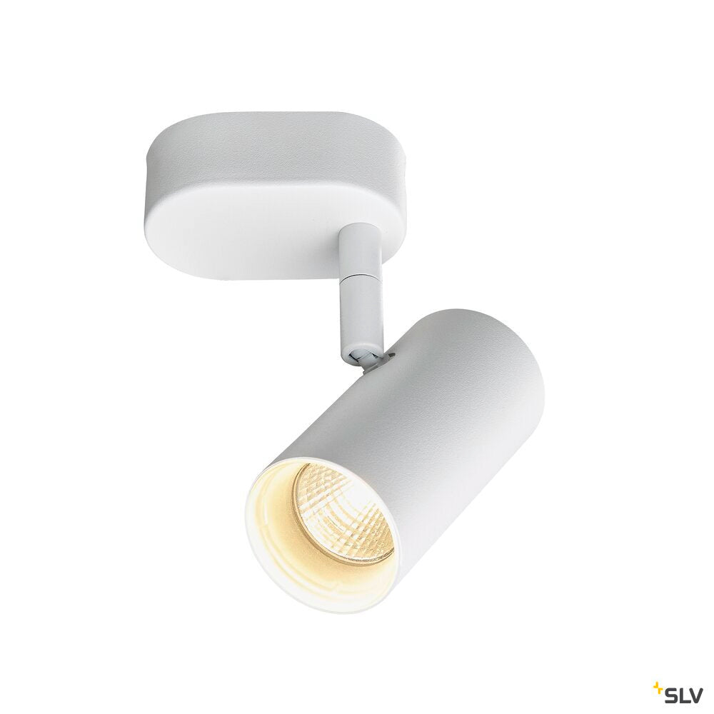 SLV NOBLO®, wall and ceiling-mounted light, single, round, 2000-3000 K, 8 W, dim-to-warm, PHASE, 36°, white 1008703