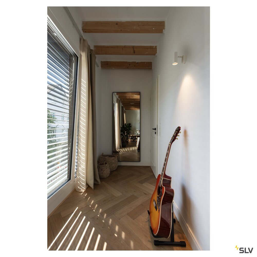 SLV NOBLO®, wall and ceiling-mounted light, single, round, 2000-3000 K, 8 W, dim-to-warm, PHASE, 36°, white 1008703