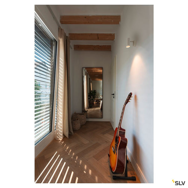 SLV NOBLO®, wall and ceiling-mounted light, single, round, 2000-3000 K, 8 W, dim-to-warm, PHASE, 36°, white 1008703