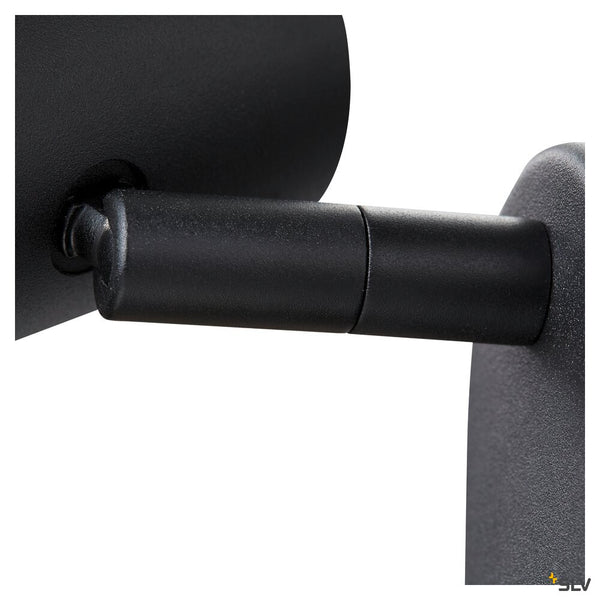 SLV NOBLO®, wall and ceiling-mounted light, single, round, 2700 K, 6 W, PHASE, 32°, black 1008718