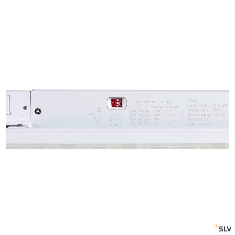 SLV SIGHT EASY, 3~ spot, rectangular, 3000 K, 41 W, DALI, 25°, white 1008729