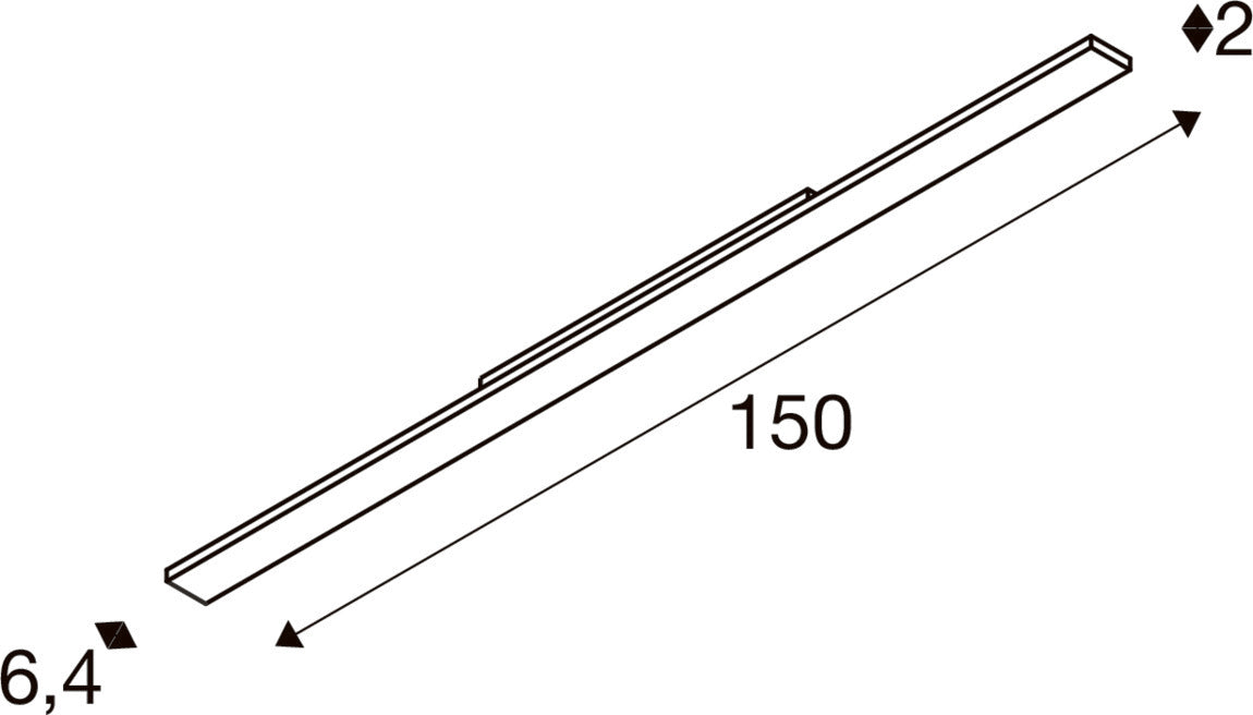 SLV SIGHT EASY, 3~ spot, rectangular, 4000 K, 41 W, DALI, 25°, black 1008730