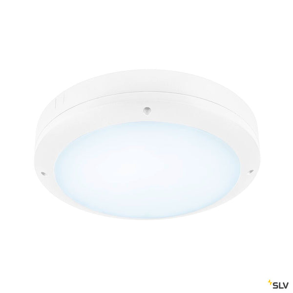 SLV OUTDOOR BULKHEAD V 360, 20W 830/840/856 IP65 IK10 White 1008833