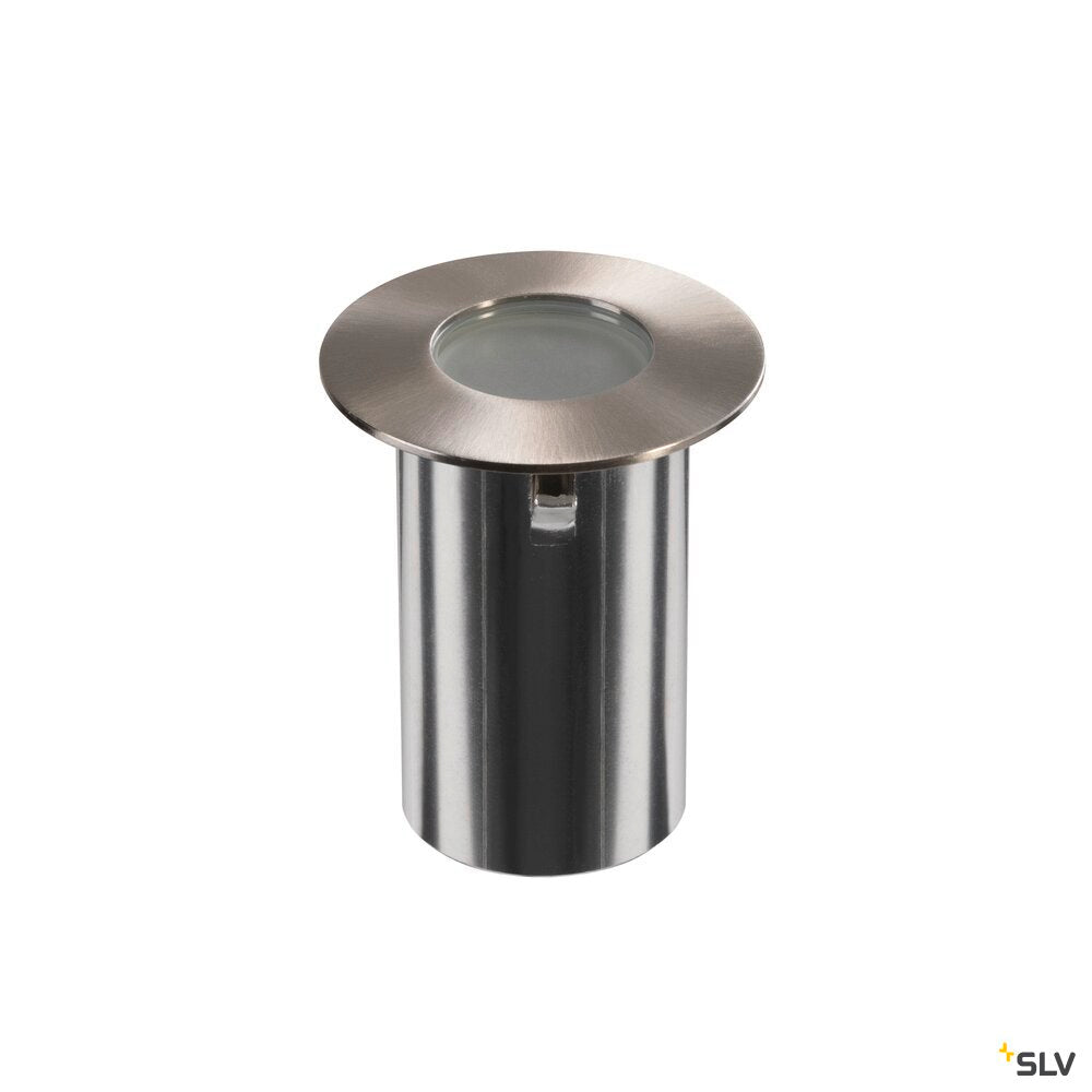 SLV TRAIL-LITE® 60, single, recessed floor light, 3000K, IP67, round, stainless steel / aluminium 1008842