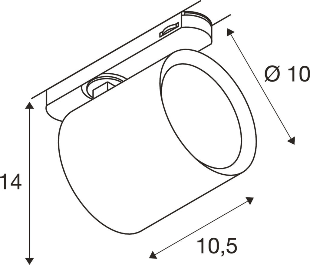 SLV TRACKSPOT C 3 Ph. 17W 930 36°, White 1008860