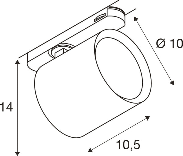 SLV TRACKSPOT C 3 Ph. 17W 930 36°, White 1008860