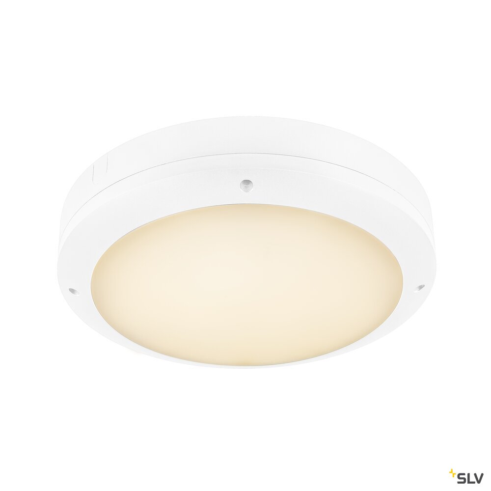SLV OUTDOOR BULKHEAD V 360, SENSOR 20W 830/840/856 IP65 IK10, White 1008901