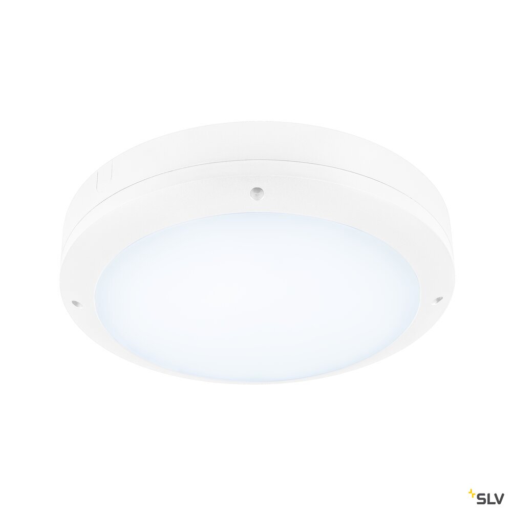 SLV OUTDOOR BULKHEAD V 360, SENSOR 20W 830/840/856 IP65 IK10, White 1008901