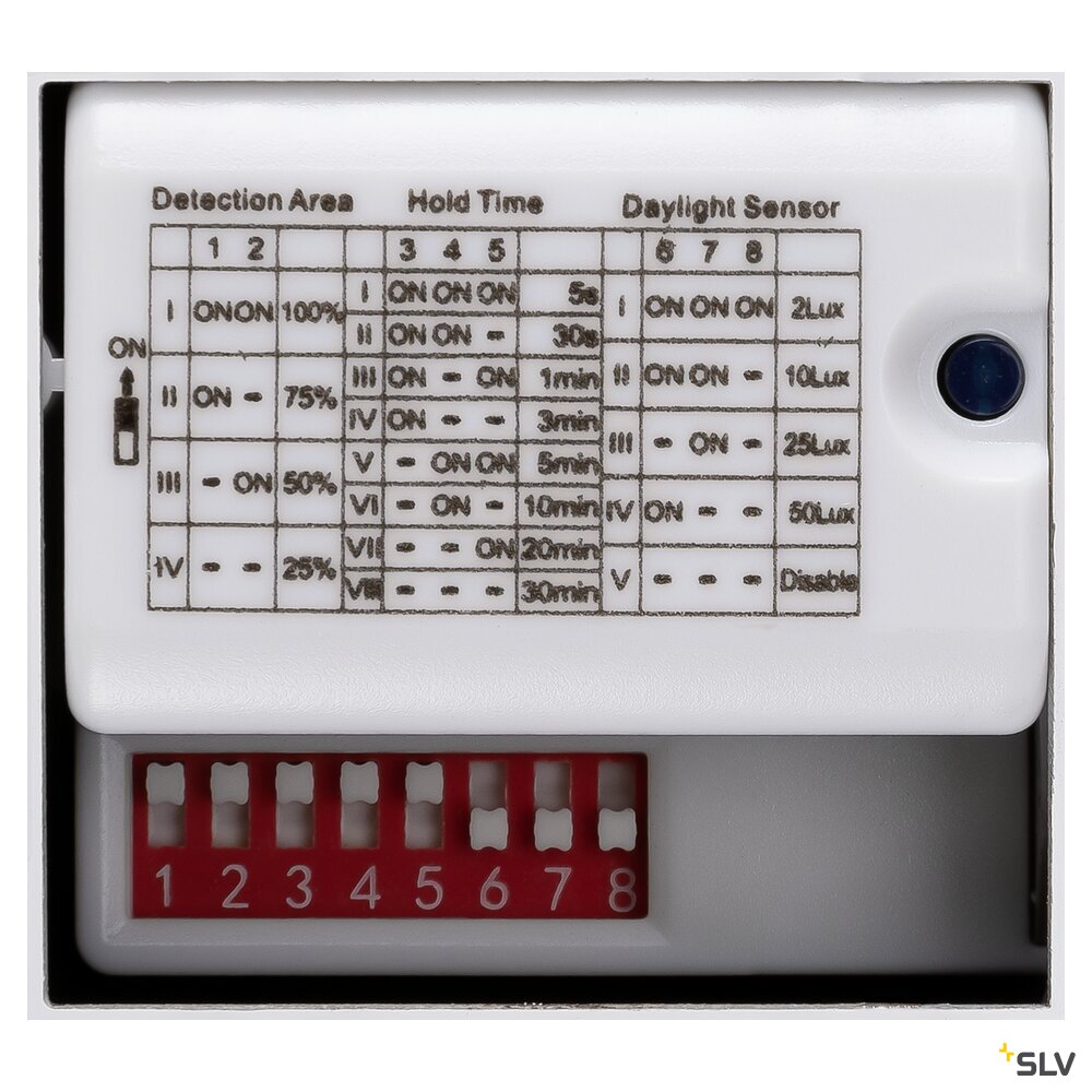 SLV OUTDOOR BULKHEAD V 360, SENSOR 20W 830/840/856 IP65 IK10, White 1008901