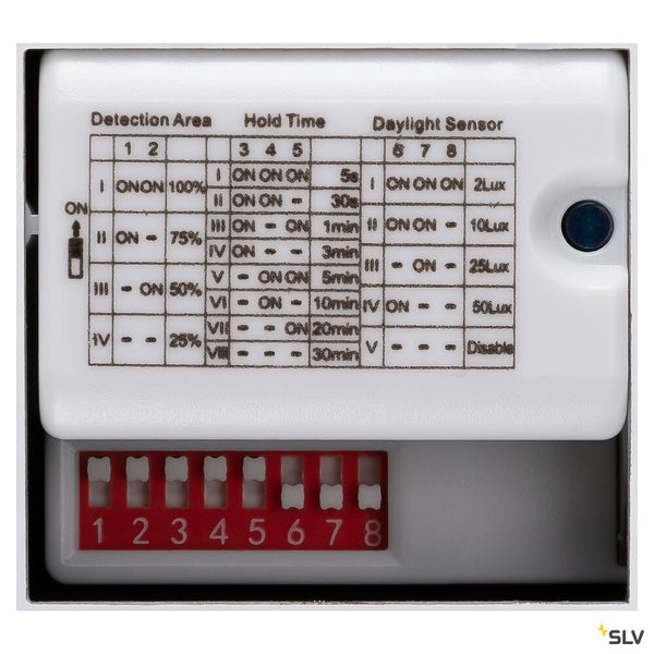 SLV OUTDOOR BULKHEAD V 360, SENSOR 20W 830/840/856 IP65 IK10, White 1008901