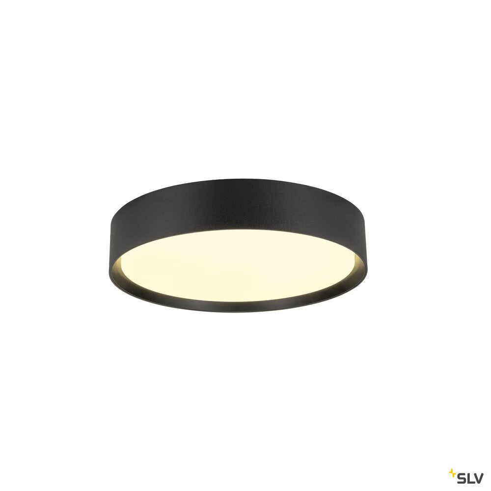 SLV DECONA 30, CL, PHASE, Ceiling-mounted light, Round, 3000/4000K, 17 W, Black 1008918