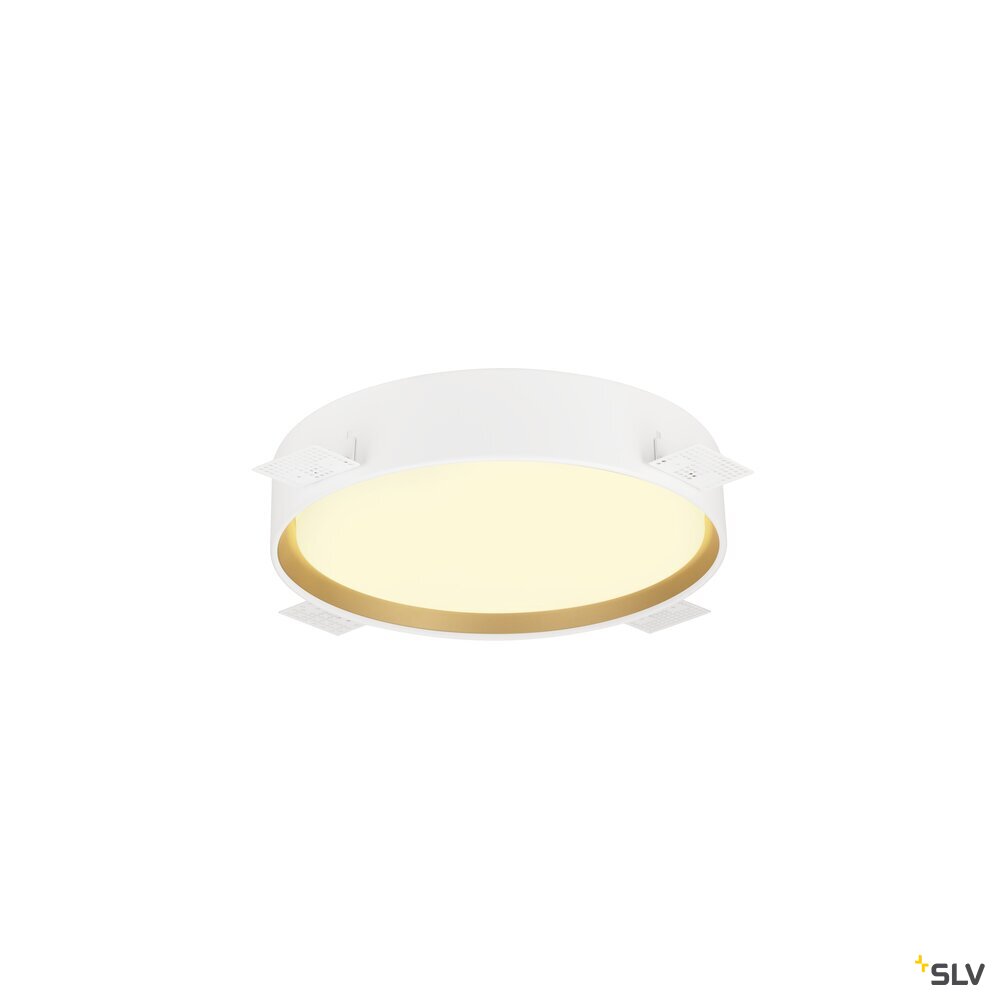 SLV DECONA 30, CL, PHASE, Ceiling-mounted light, Round, 3000/4000K, 17 W, White/Gold 1008919