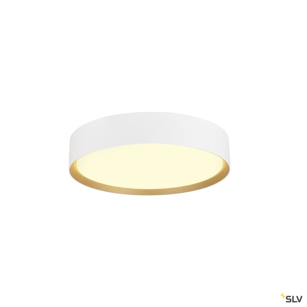 SLV DECONA 30, CL, PHASE, Ceiling-mounted light, Round, 3000/4000K, 17 W, White/Gold 1008919