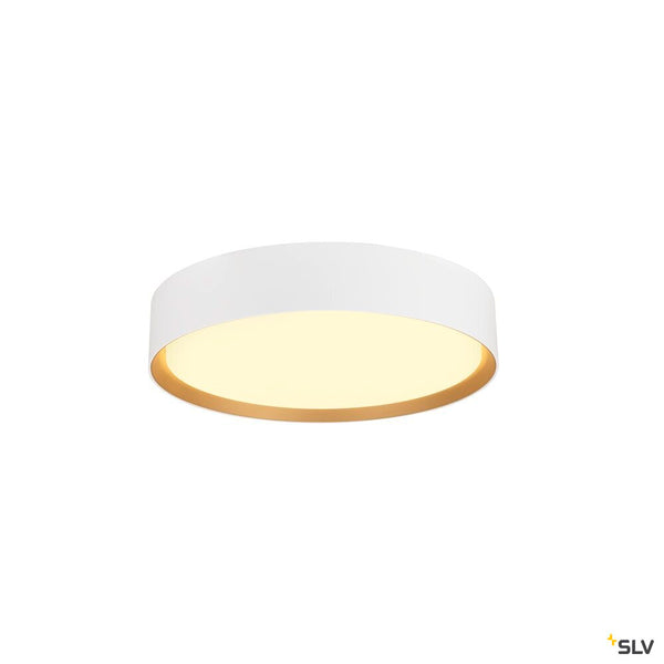 SLV DECONA 30, CL, PHASE, Ceiling-mounted light, Round, 3000/4000K, 17 W, White/Gold 1008919