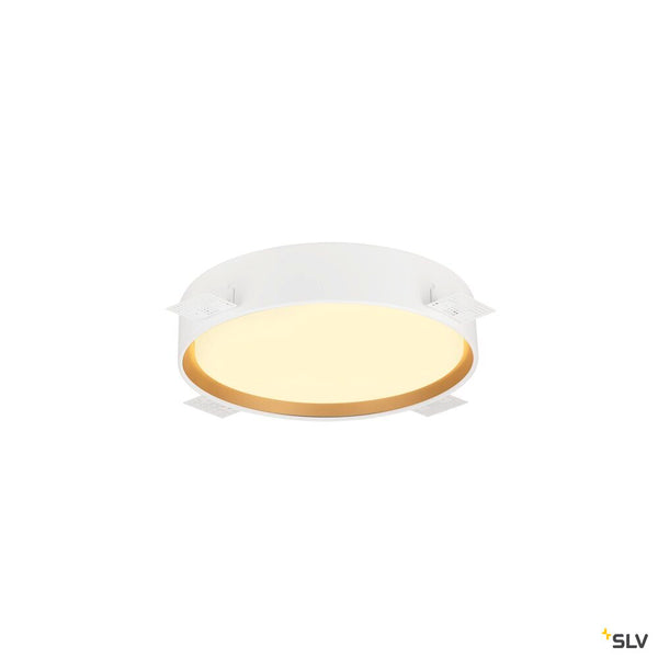 SLV DECONA 30, CL, PHASE, Ceiling-mounted light, Round, 3000/4000K, 17 W, Black/Gold 1008920