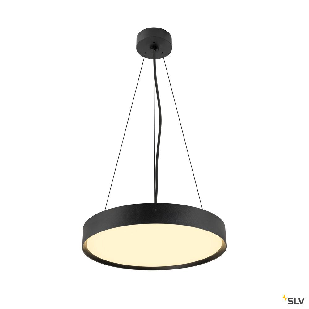 SLV DECONA 42, CL, PHASE, Ceiling-mounted light, Round, 3000/4000K, 23 W, Black 1008922