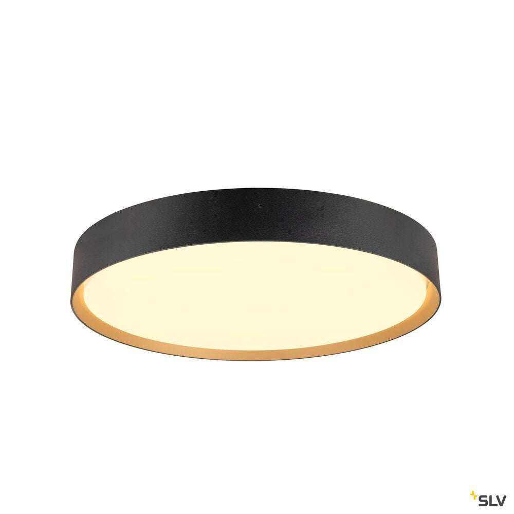 SLV DECONA 42, CL, PHASE, Ceiling-mounted light, Round, 3000/4000K, 23 W, Black/gold 1008924