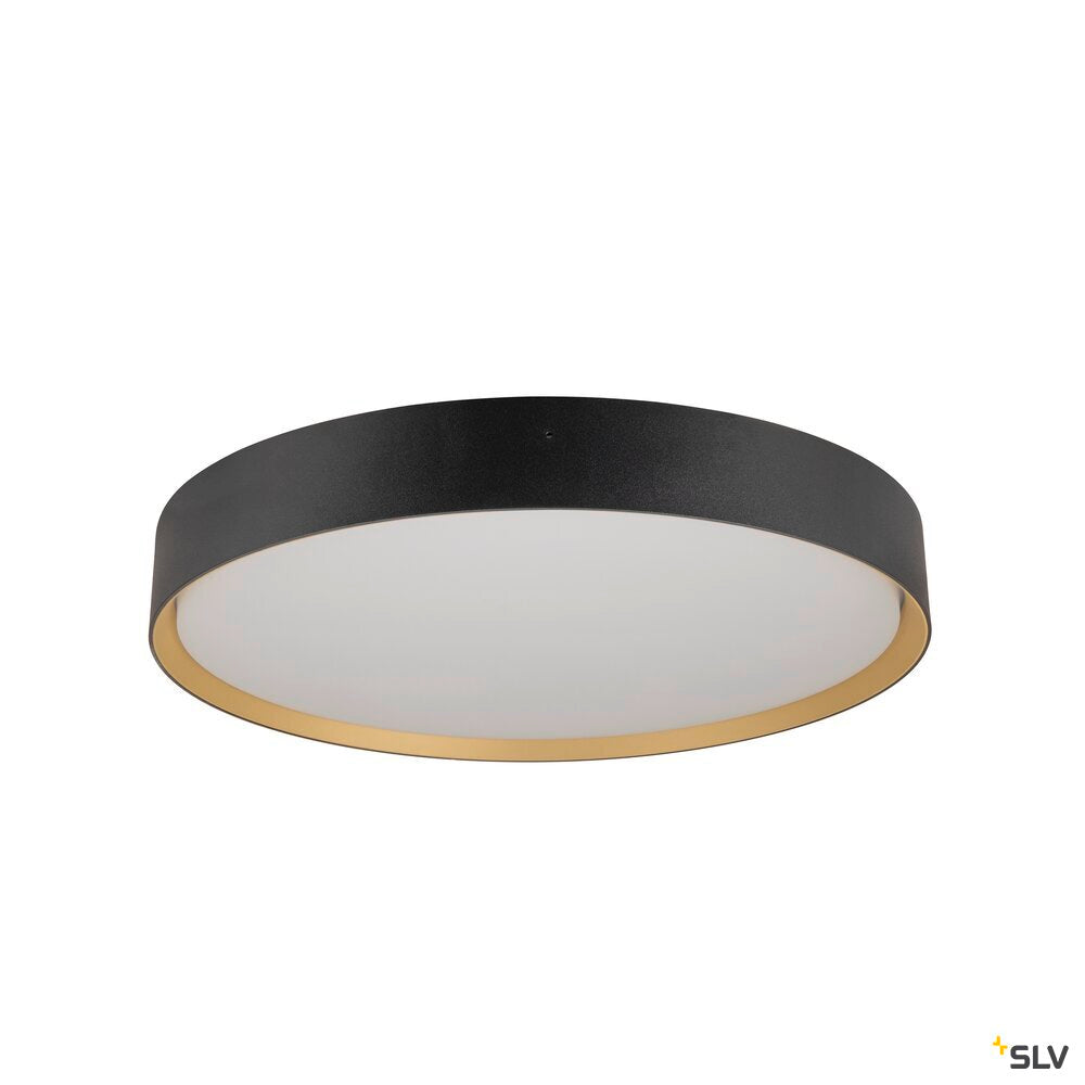 SLV DECONA 42, CL, PHASE, Ceiling-mounted light, Round, 3000/4000K, 23 W, Black/gold 1008924